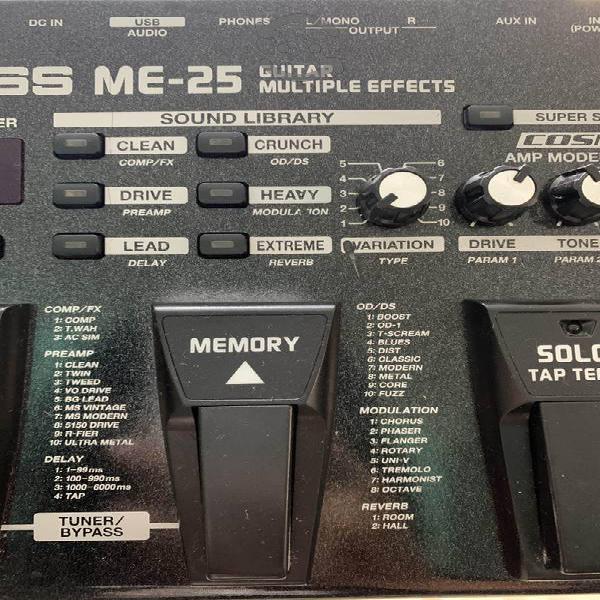 Excelente pedalera boss me 25