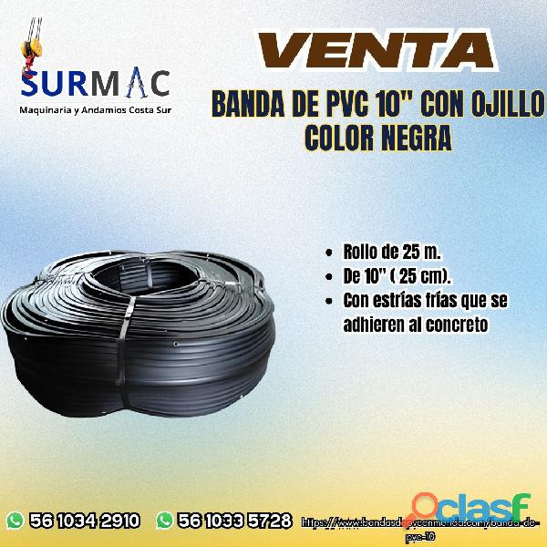 Banda de PVC de 10” color negro